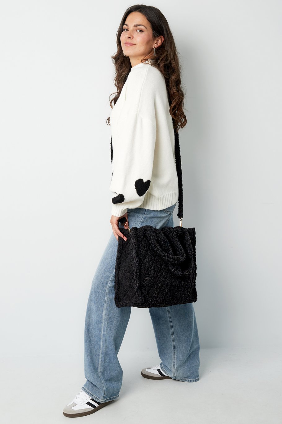 Fuzzy tote bag - camel h5Picture3